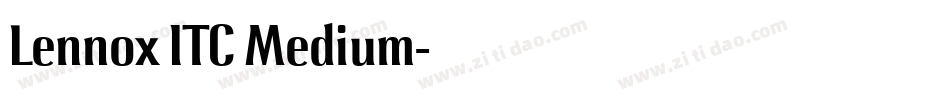 Lennox ITC Medium字体转换